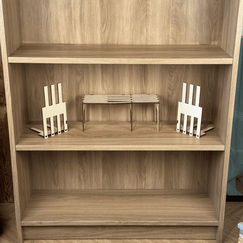 Animation du réhausseur modulable en bois pour mangas, création d’une seconde rangée visible sur étagère